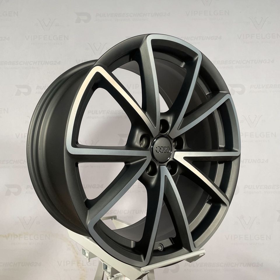 Originale 19 Zoll Audi A4 S4 8K B8 SLine Alufelgen Leichtmetallfelgen Felgen anthrazit